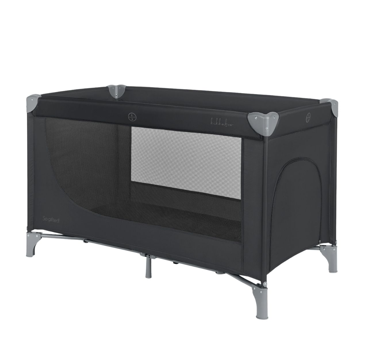 Kikka Boo So Gifted Premium 1 nivo prenosivi krevetac za bebe Black-Happy kids