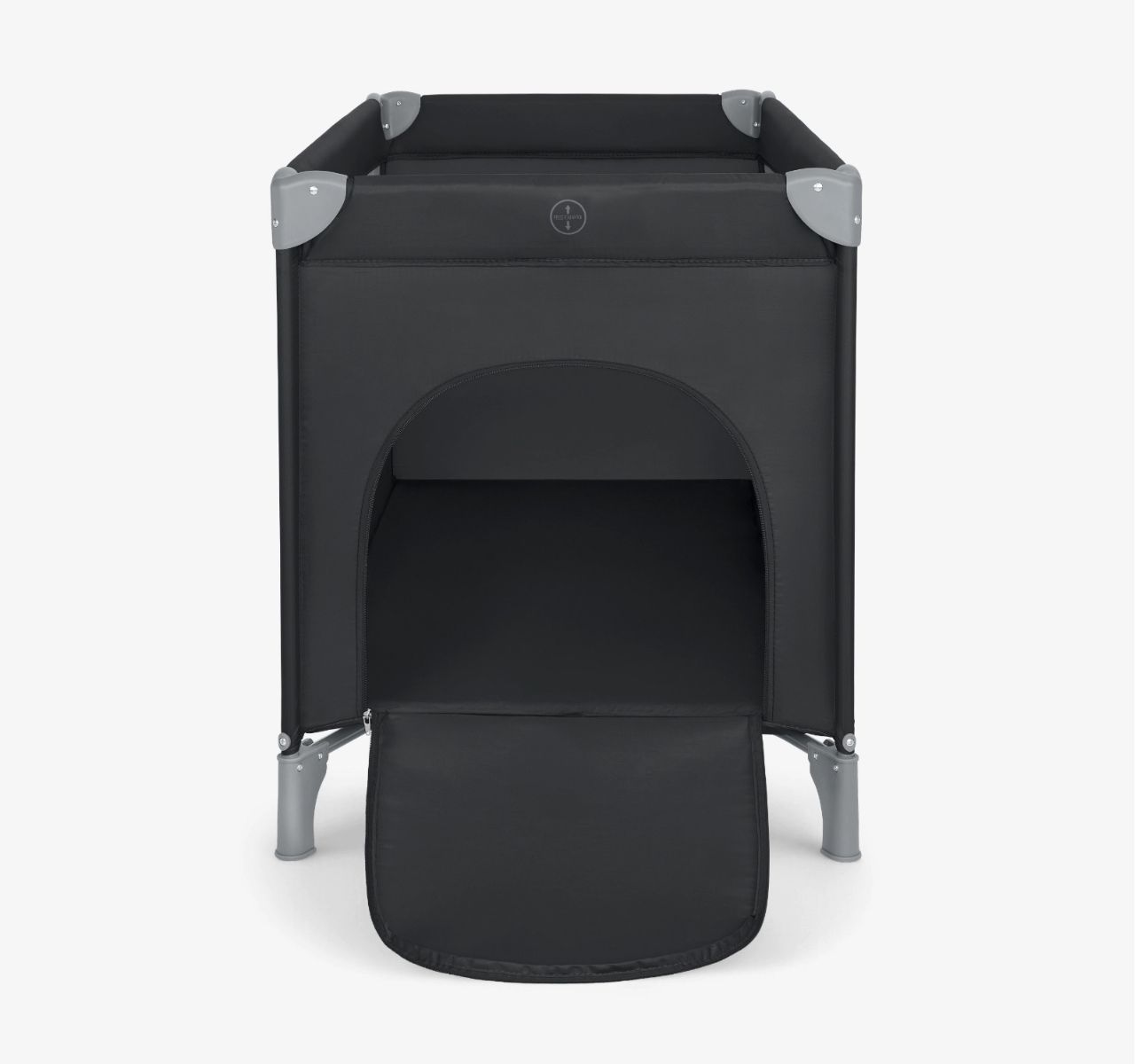 Kikka Boo So Gifted Premium 1 nivo prenosivi krevetac za bebe Black sa prozorom za vece dete-Happy kids