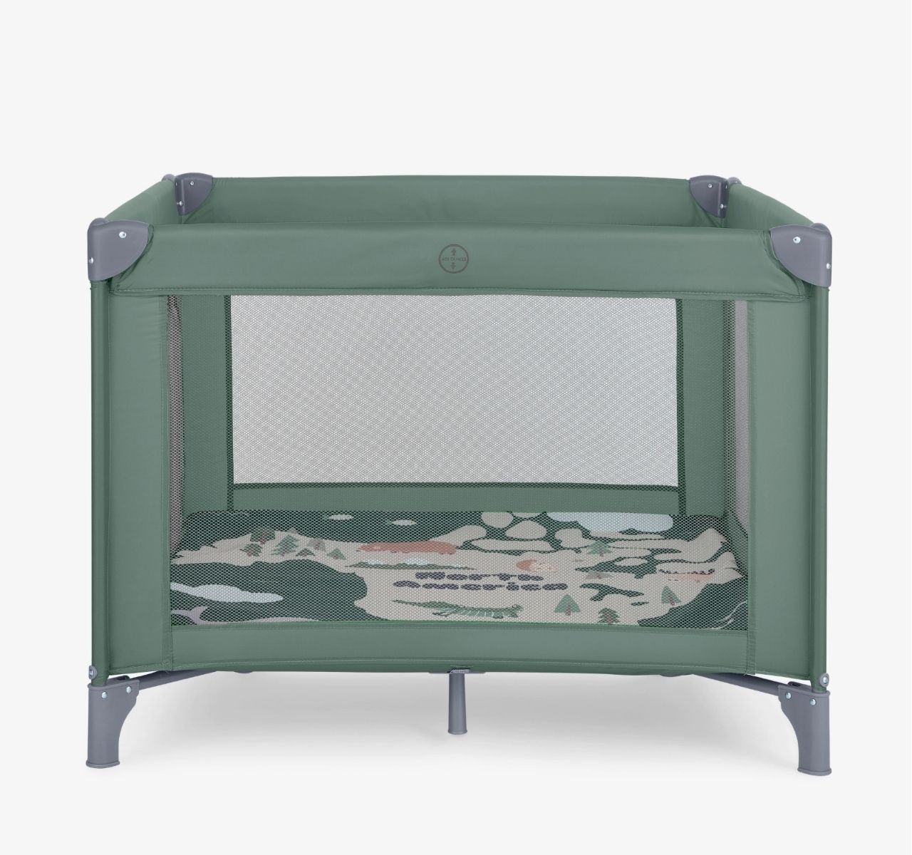 Kikka Boo Enjoy Premium ogradica za bebe North America green sa mrezicom za prozracnost