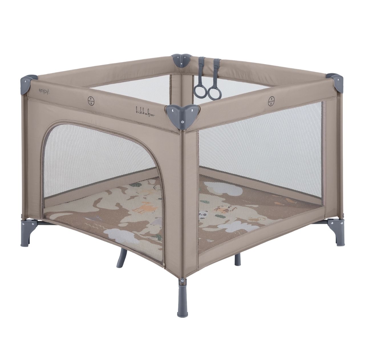Kikka Boo Enjoy Premium ogradica za bebe Asia Beige-Happy kids