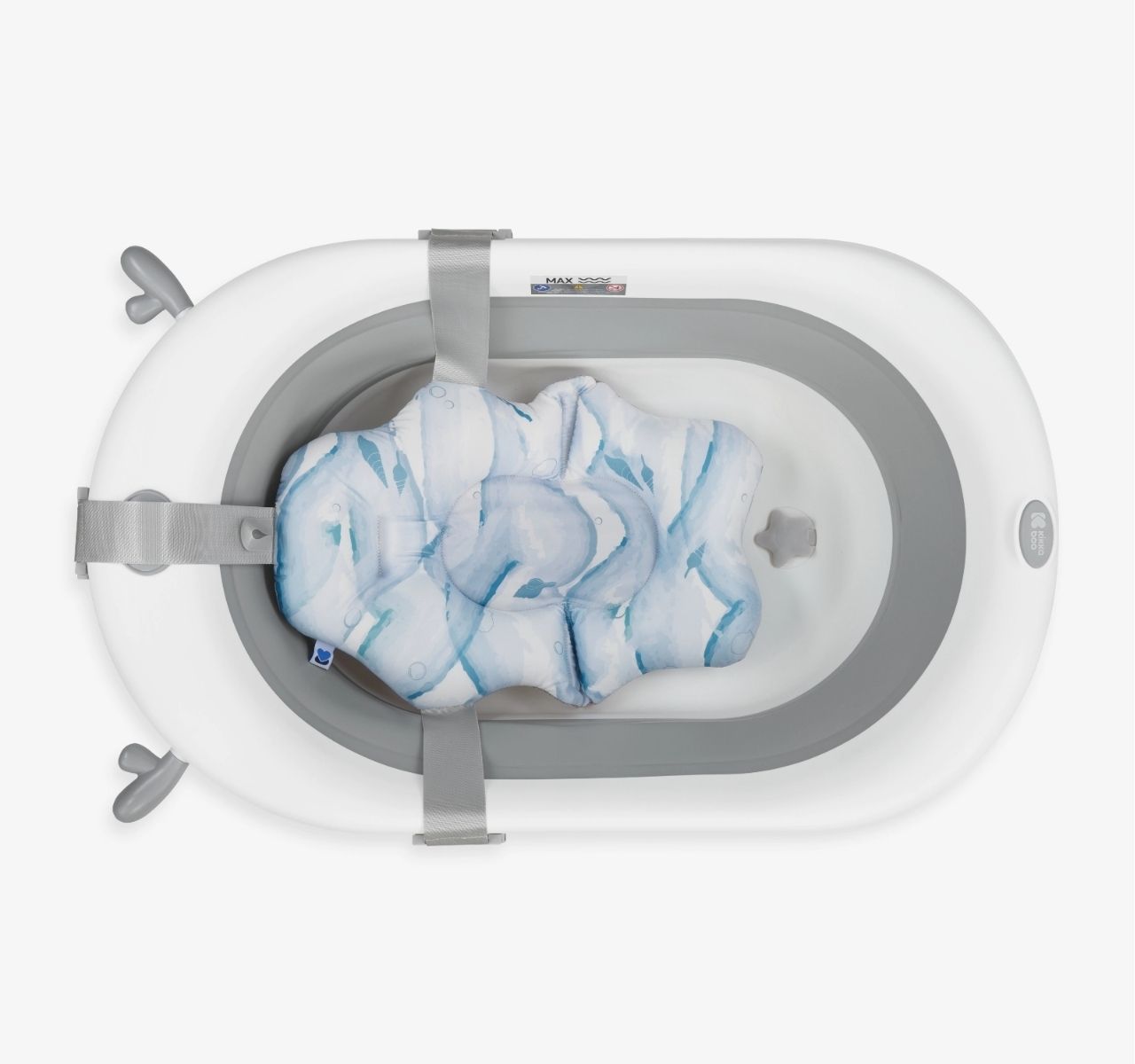 Kikka Boo Nubo meka podloga za kupanje Sea shell Blue-udobna