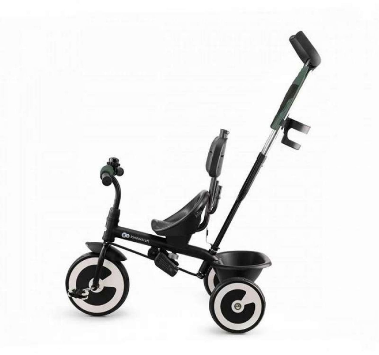 Kinderkraft Aston tricikl za decu Mystic Green sa ruckom koja se prilagodjava visini