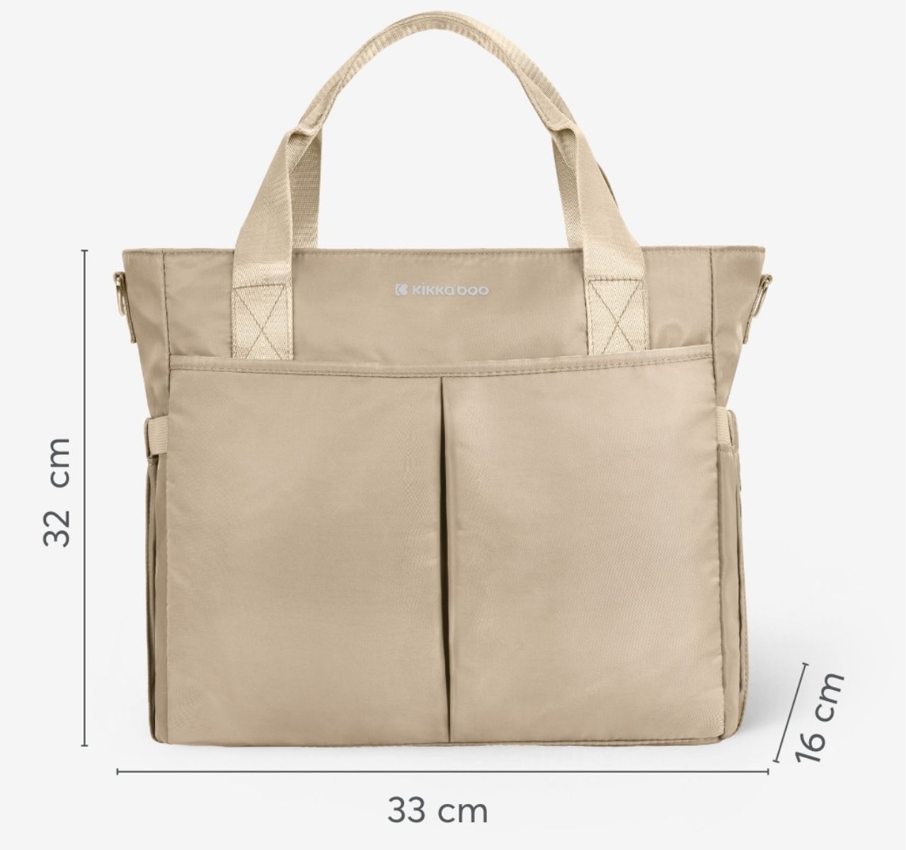 Kikka Boo Brielle torba za mame Beige dimenzije-Happy kids