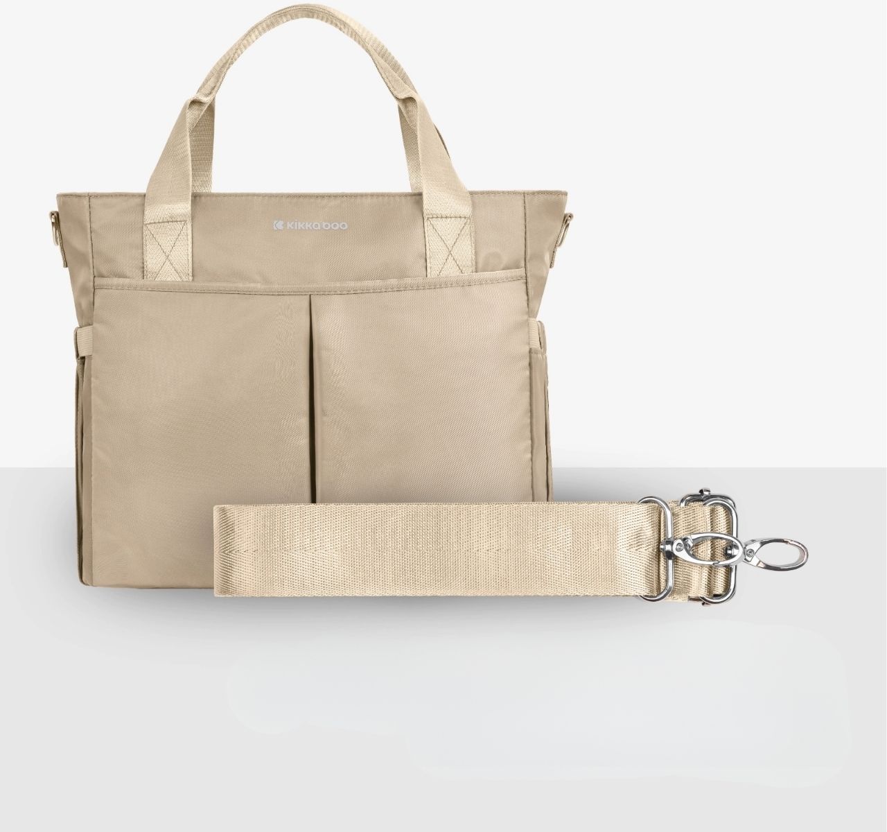 Kikka Boo Brielle torba za mame Beige sa kaisem za rame