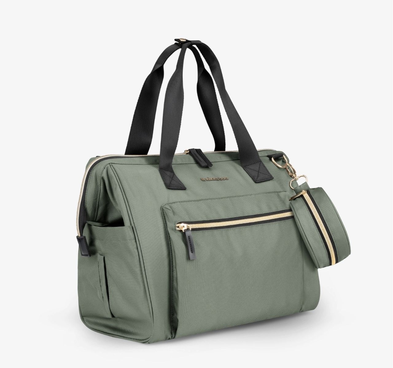 Kikka Boo Maxi Premium torba za mame Army green sa strane