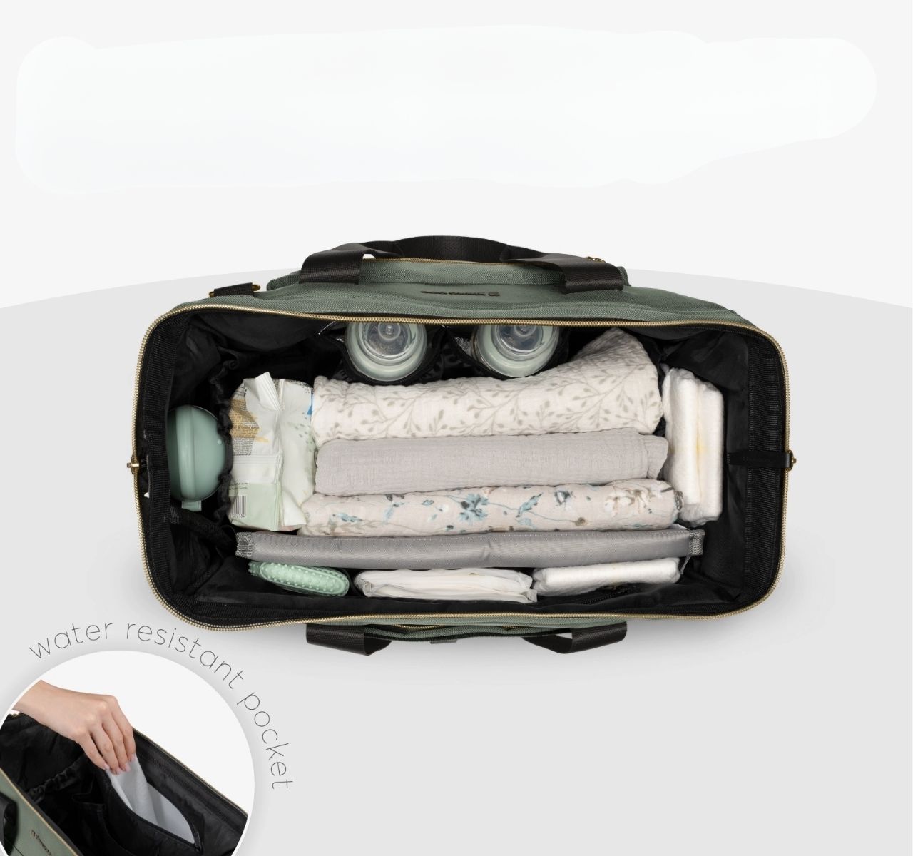 Kikka Boo Maxi Premium torba za mame Army green-organizacija torbe