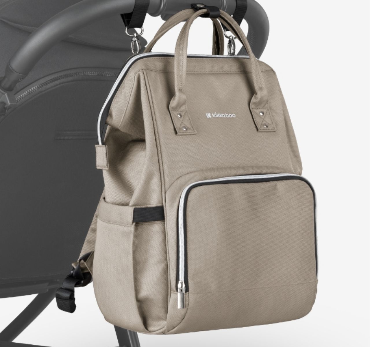 Kikka Boo Siena Premium torba za mame Beige preko kolica