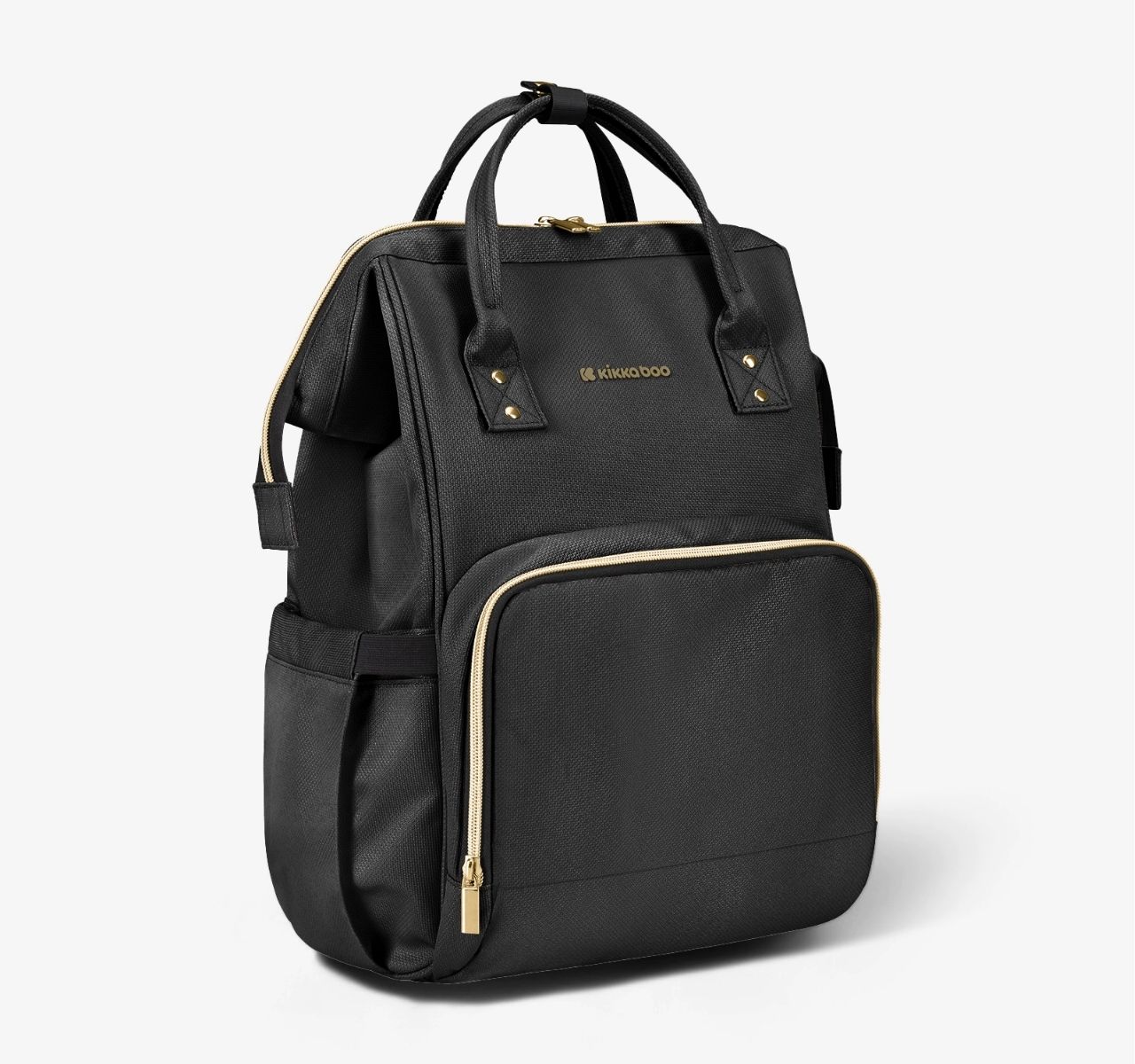 Kikka Boo Siena Premium torba za mame Black&Gold sa velikim dzepom
