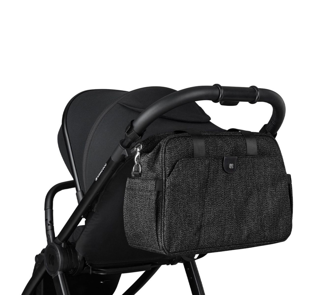 Kikka Boo Chelsea Premium torba za mame Black preko kolica-Happy kids