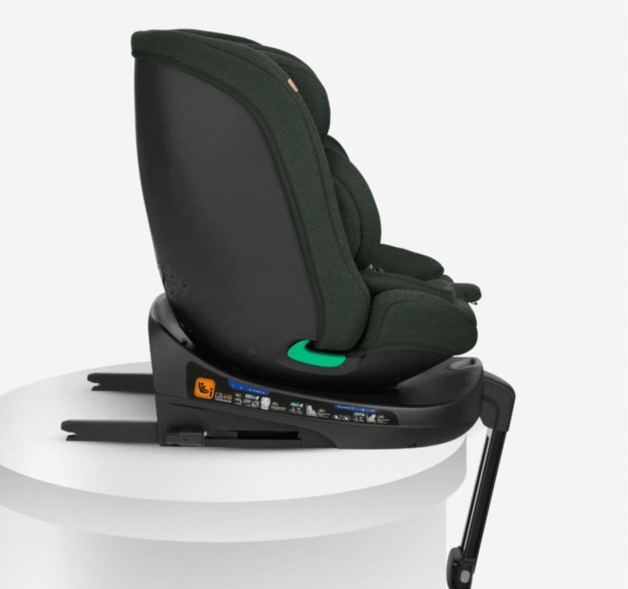 Kikka Boo i-Secure i-Size Isofix auto sedište za bebe 40-150cm Army Green sa isofixom-Happy kids