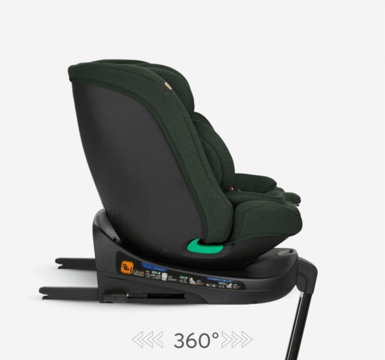 Kikka Boo i-Secure i-Size Isofix auto sedište za bebe 40-150cm Army Green sa polozajima naslona