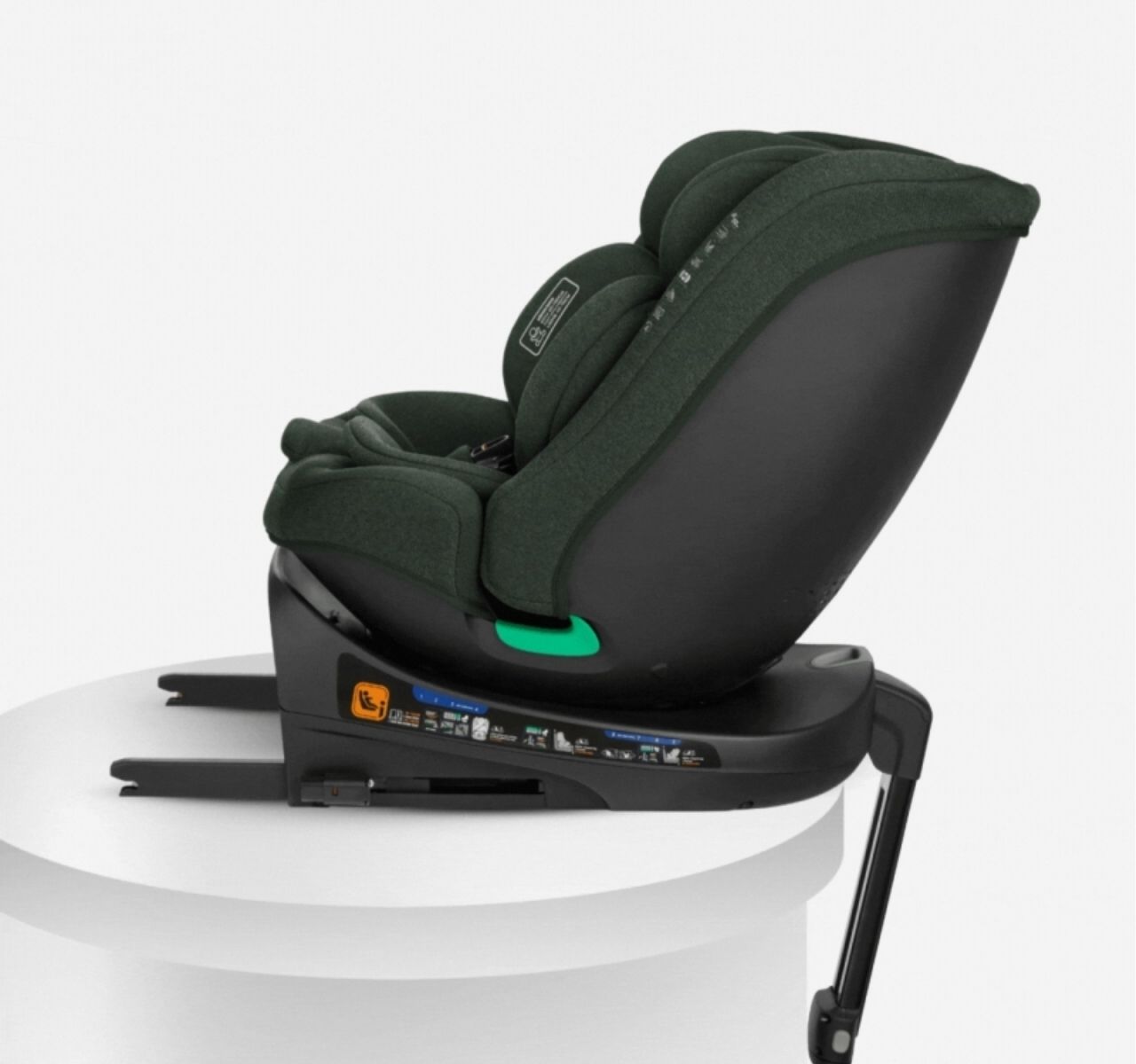 Kikka Boo i-Secure i-Size Isofix auto sedište za bebe 40-150cm Army Green sa rotacijom