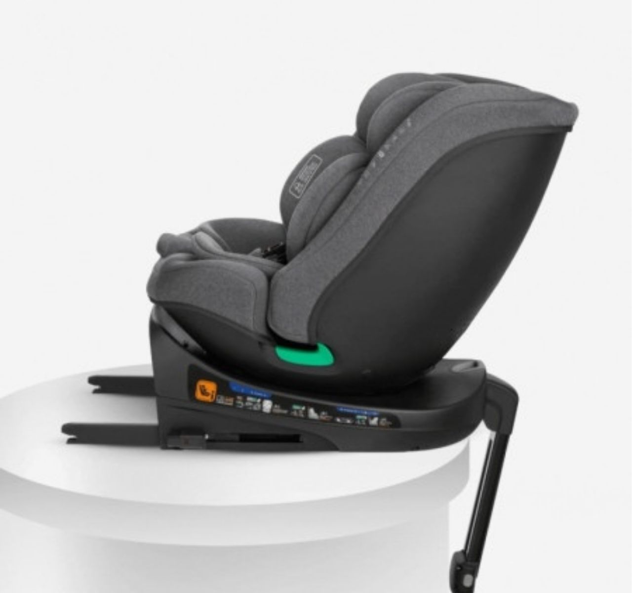 Kikka Boo i-Secure i-Size Isofix auto sedište za bebe 40-150cm Dark Grey sa rotacijom