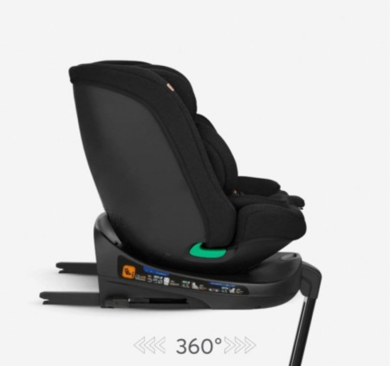 Kikka Boo i-Secure i-Size Isofix auto sedište za bebe 40-150cm Black sa isofixom-Happy kids