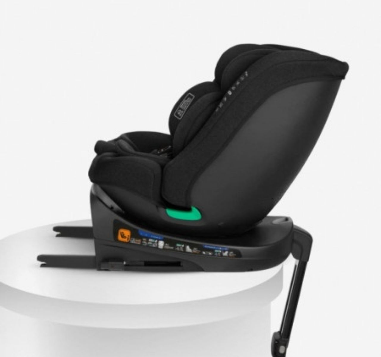 Kikka Boo i-Secure i-Size Isofix auto sedište za bebe 40-150cm Black sa potpornom nogom