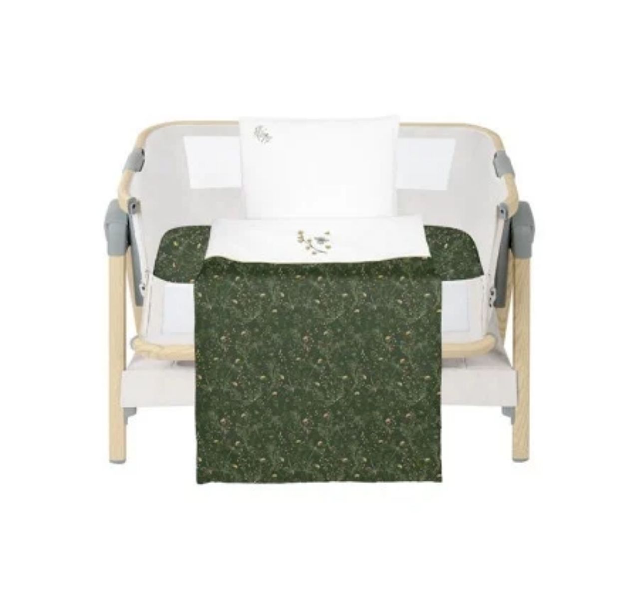 Kikka Boo posteljina za kolevku (set 5 delova) Secret garden Green