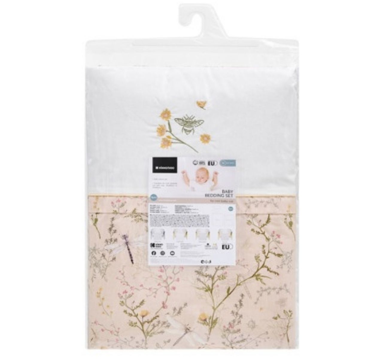 Kikka Boo posteljina za kolevku (set 5 delova) Secret garden Beige