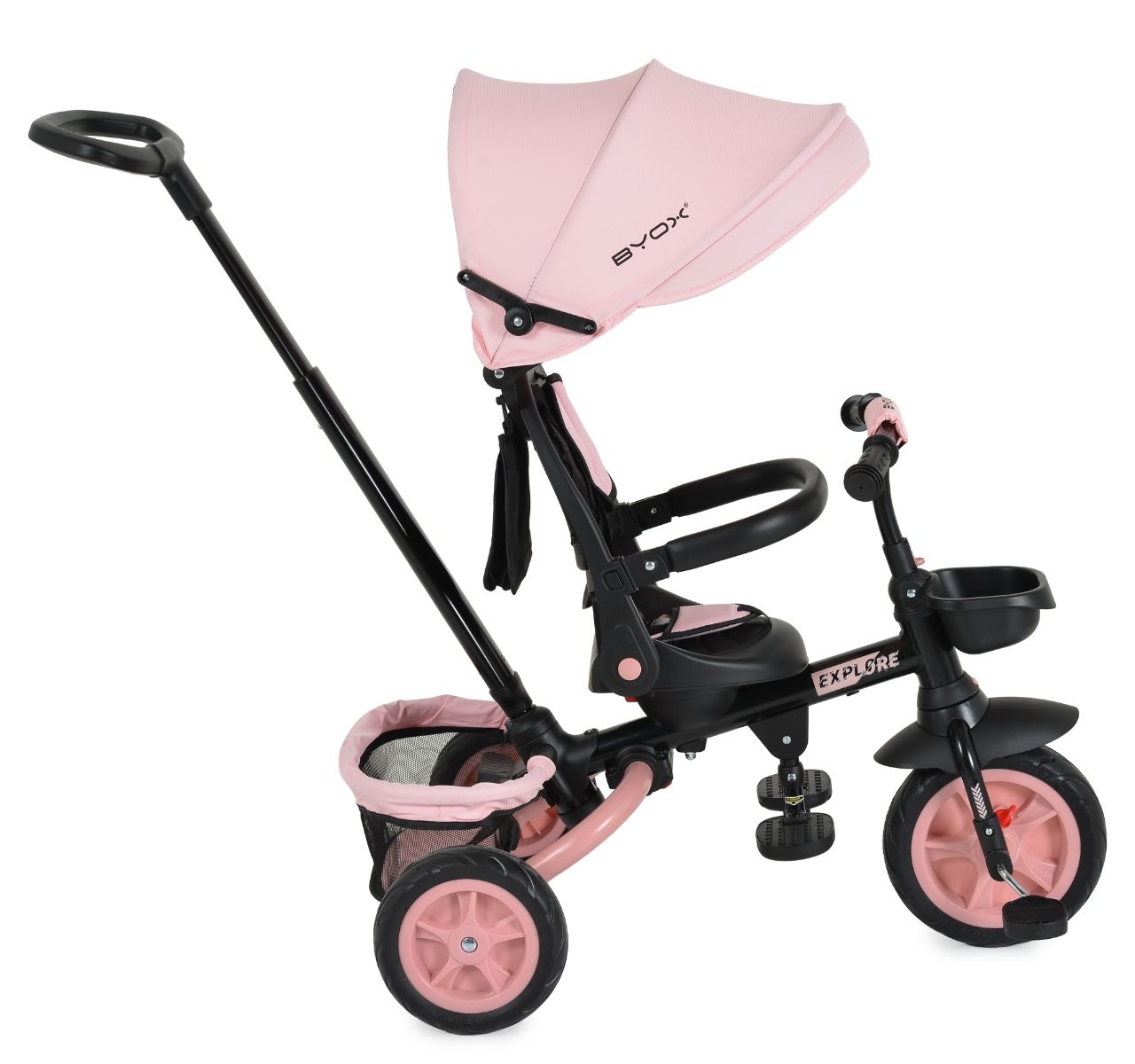 Byox Explore sklopivi tricikl za decu Pink do 25kg tezine-Happy kids