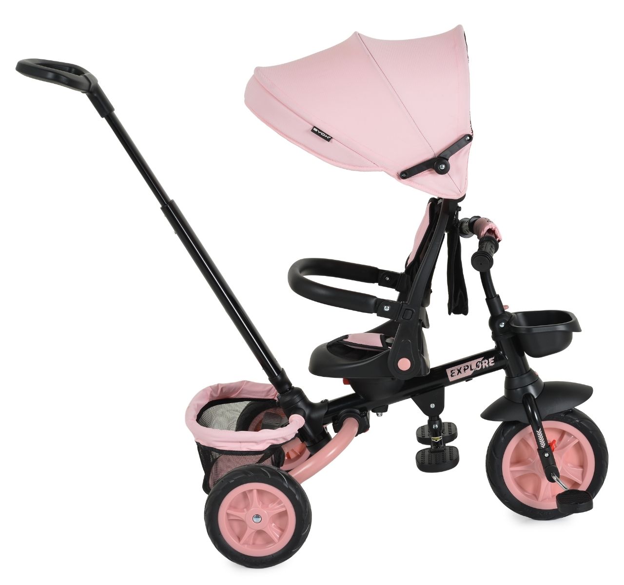 Byox Explore sklopivi tricikl za decu Pink-rotiran