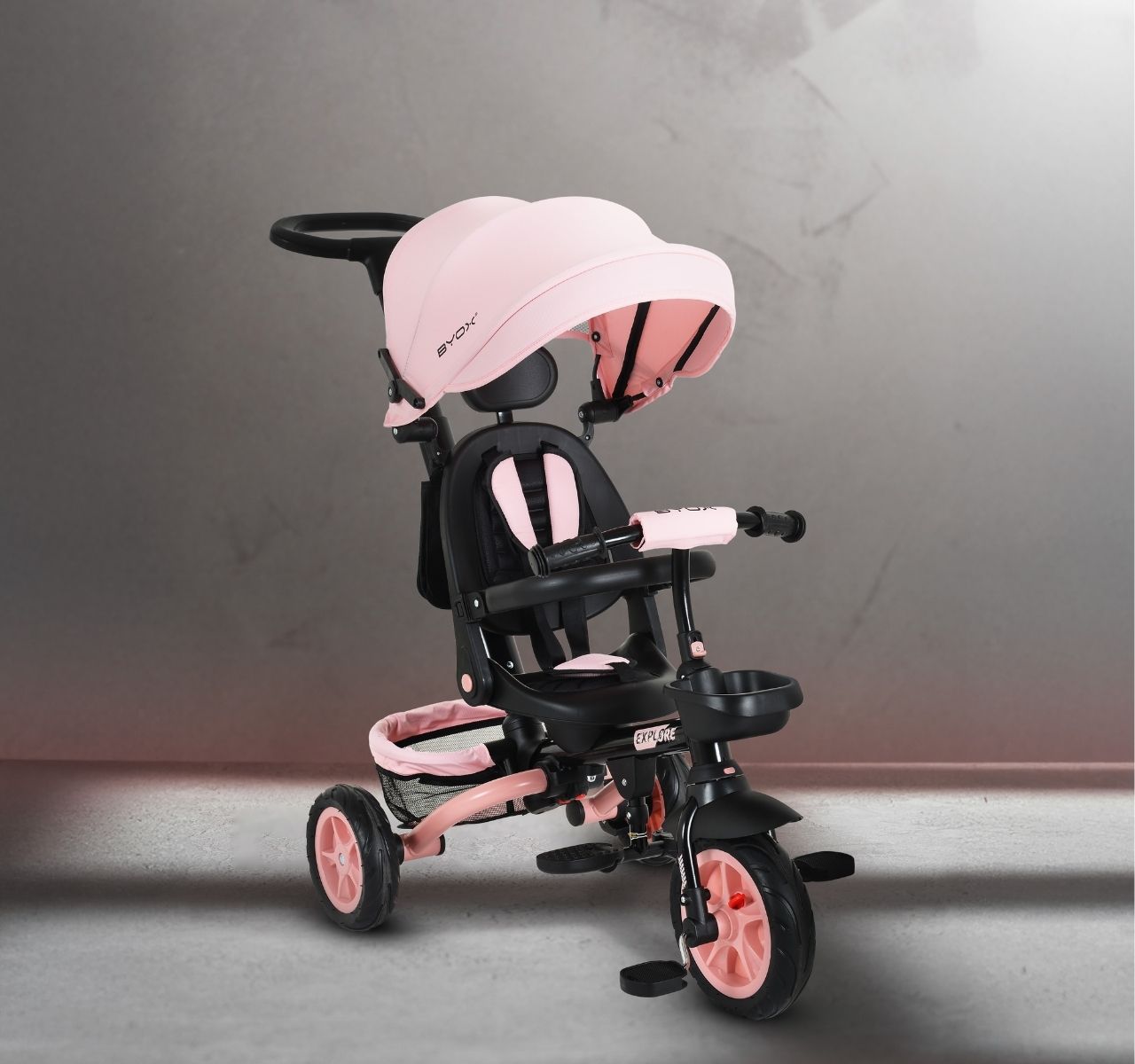 Byox Explore sklopivi tricikl za decu Pink-Happy kids