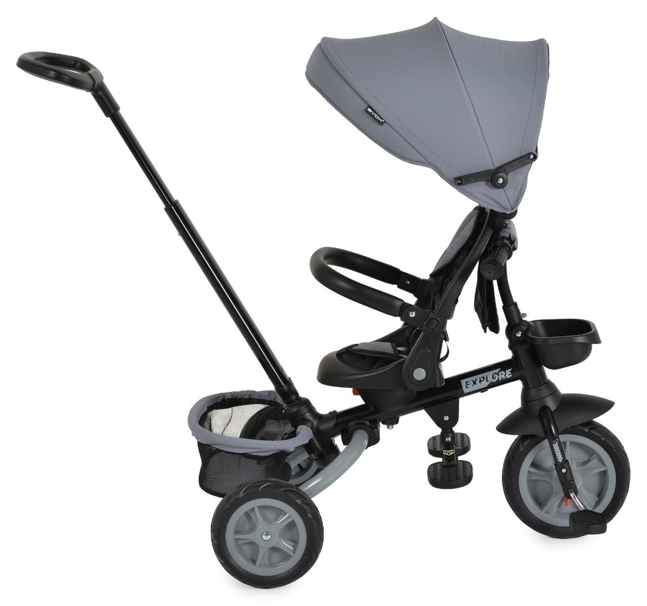 Byox Explore sklopivi tricikl za decu Grey-obaranje sedista u obrnutom pravcu