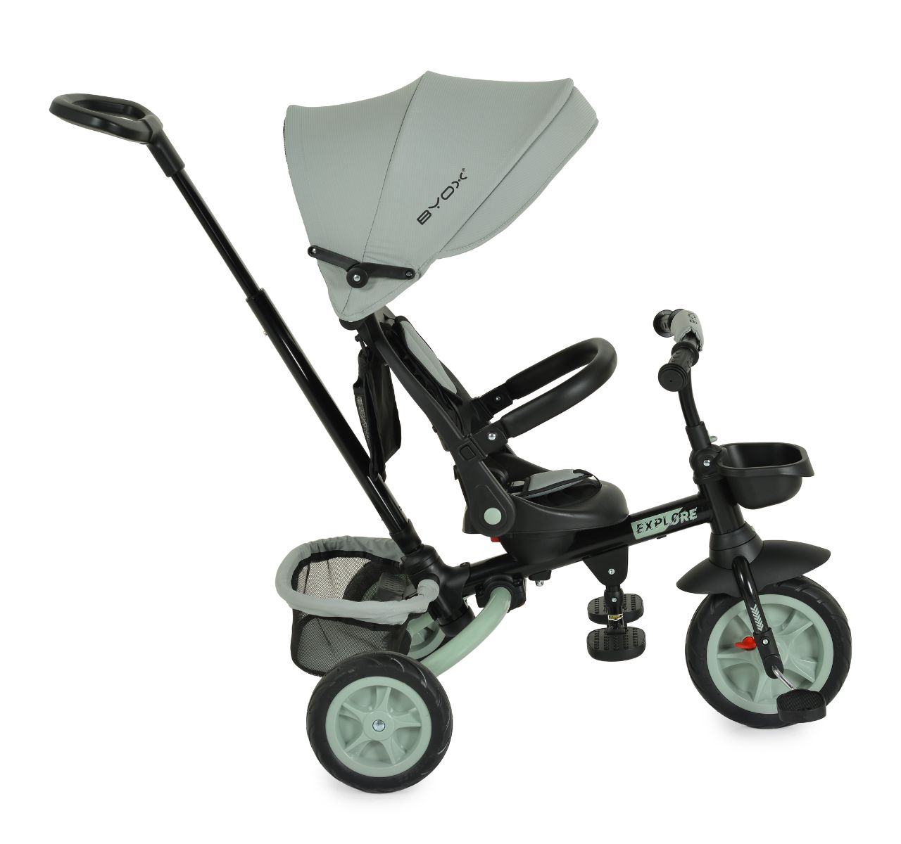 Byox Explore sklopivi tricikl za decu Green-sa tendom i ruckom-Happy kids