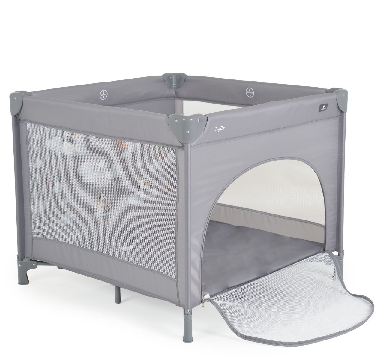 Cangaroo Joyzi ogradica za igru za bebe Grey-Happy kids