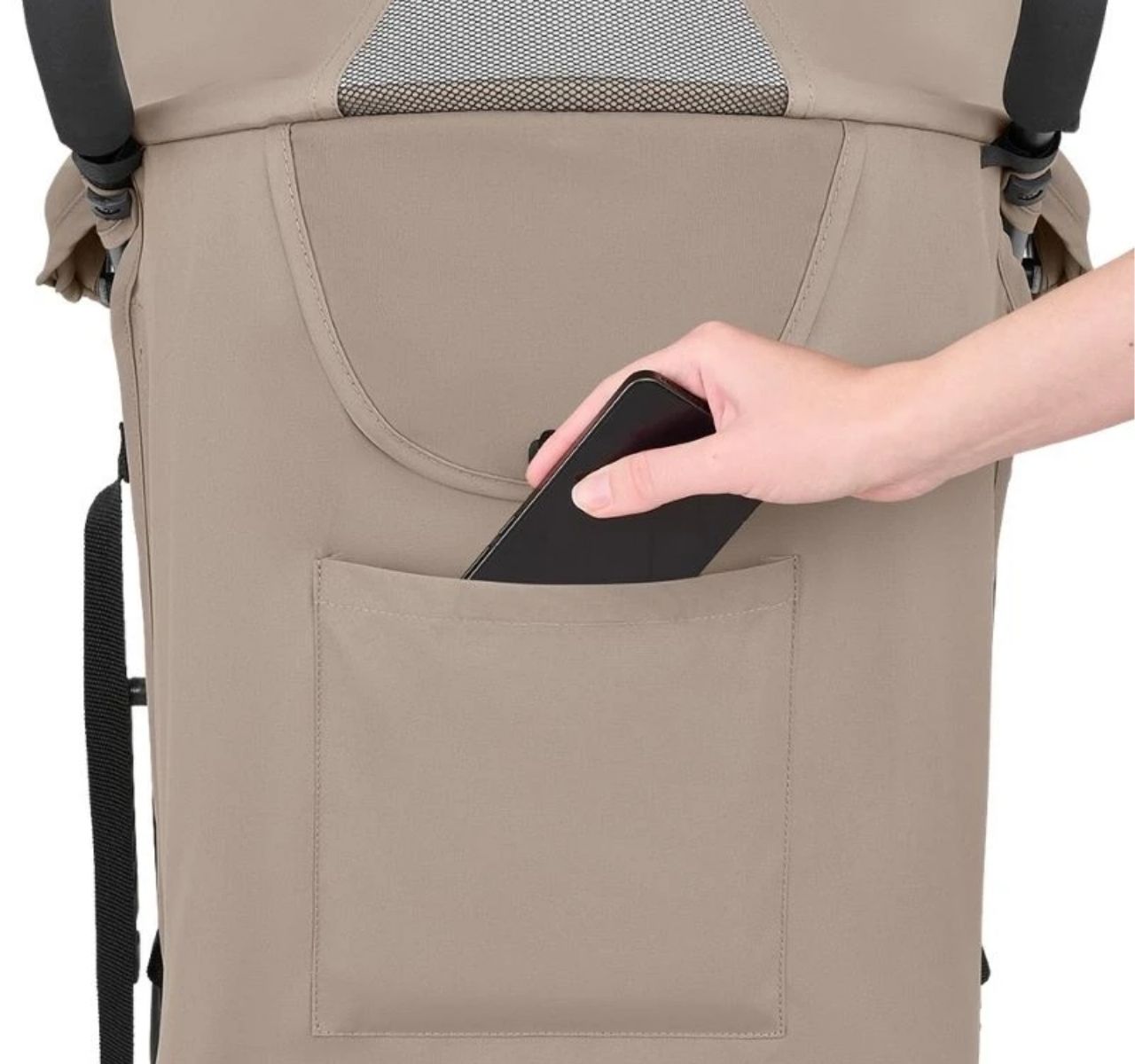 Kikka Boo Beetle 2 Premium kišobran kolica za bebe Beige-dzep na tendi