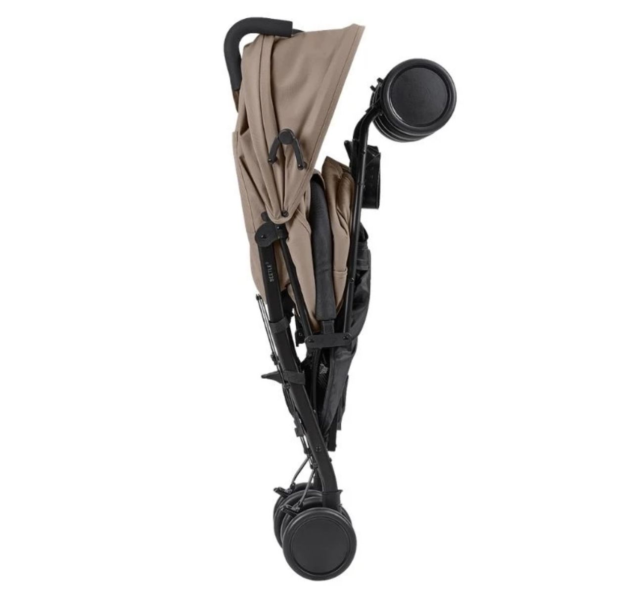 Kikka Boo Beetle 2 Premium kišobran kolica za bebe Beige-sklopljena