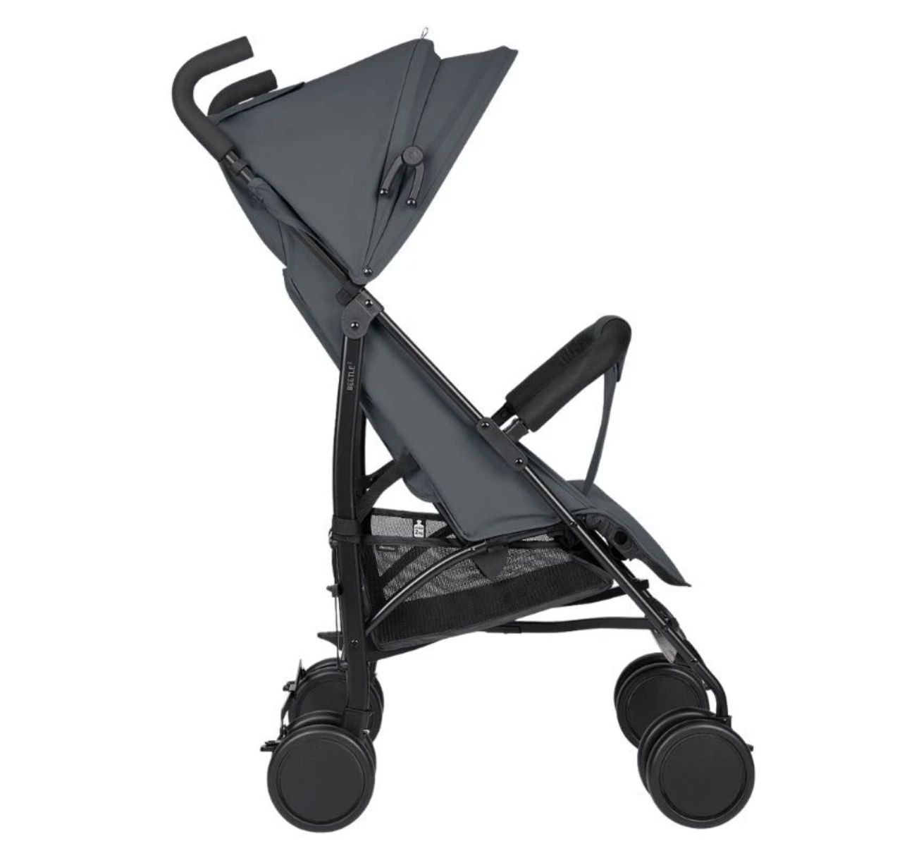 Kikka Boo Beetle 2 Premium kišobran kolica za bebe Dark Grey-polozaj tende