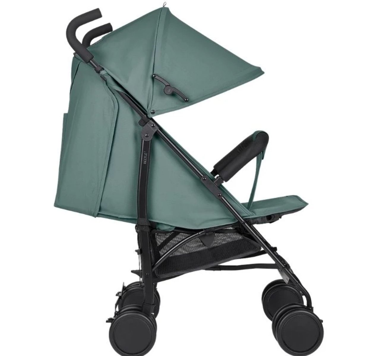 Kikka Boo Beetle 2 Premium kišobran kolica za bebe Mint sa lezecim polozajem-Happy kids
