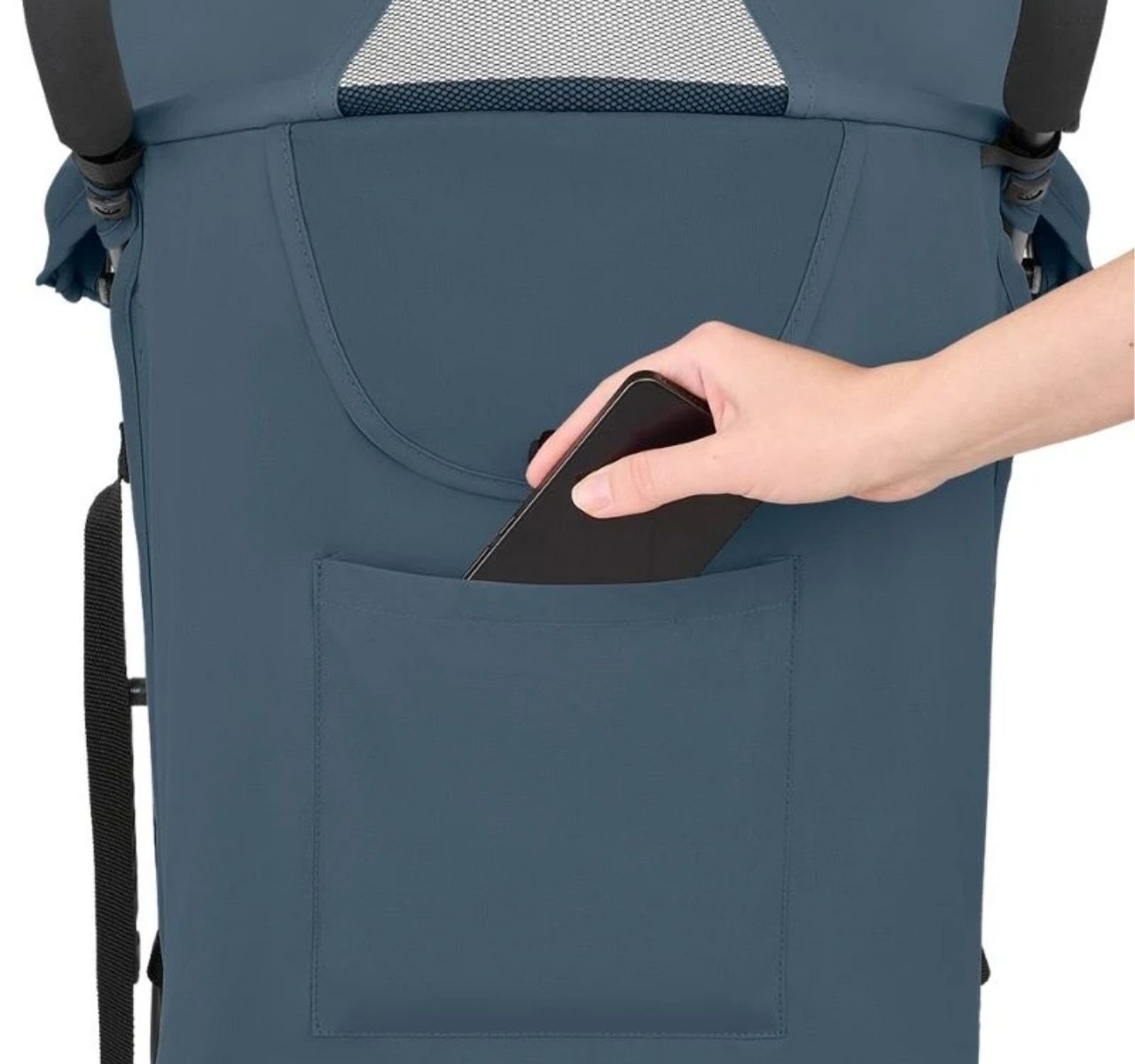 Kikka Boo Beetle 2 Premium kišobran kolica za bebe Blue-dzep na tendi