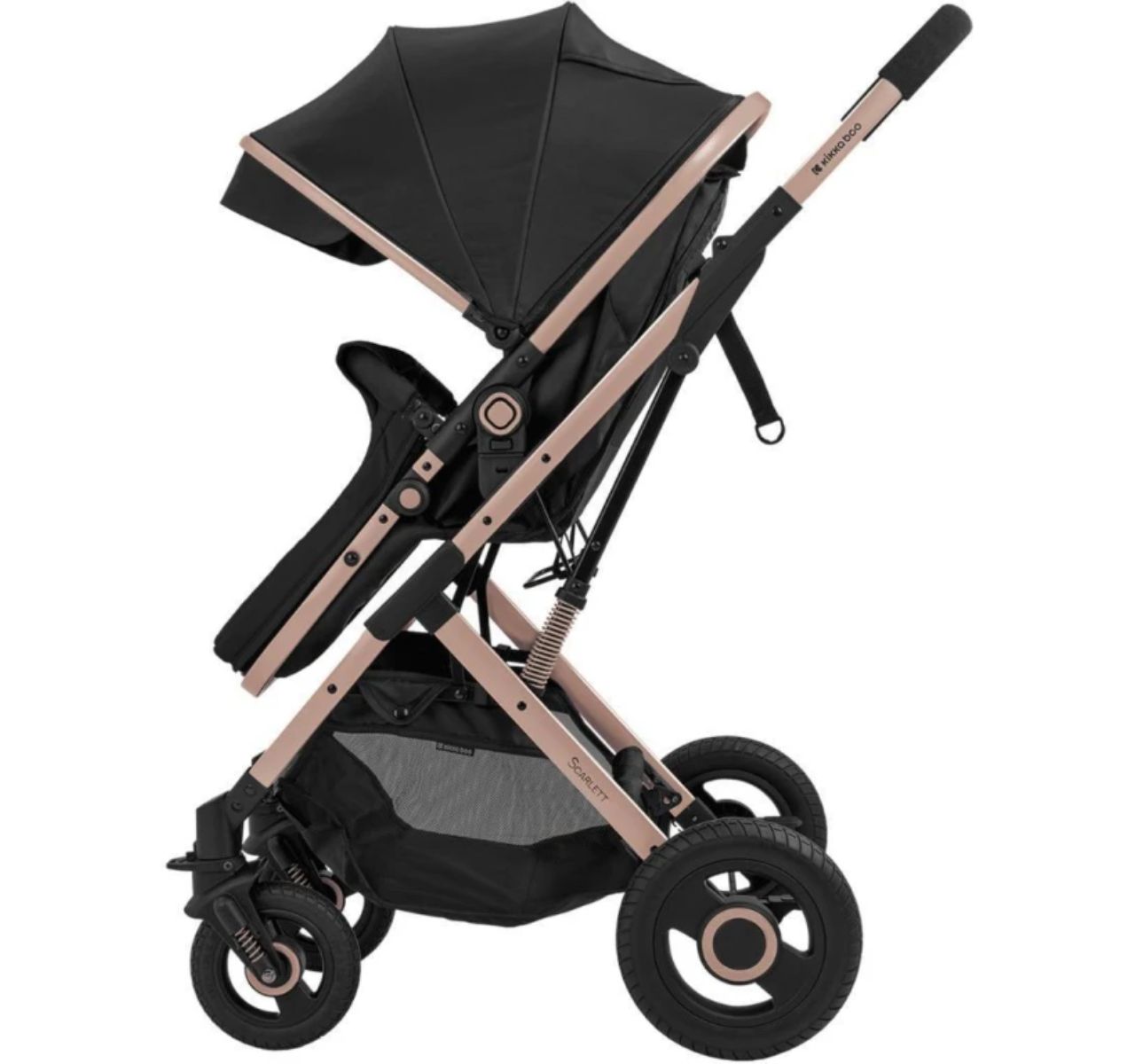 Kikka Boo Scarlet 2u1 kolica za bebe Black-Happy kids
