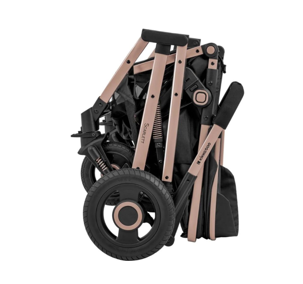 Kikka Boo Scarlet 2u1 kolica za bebe Black-sklopljena