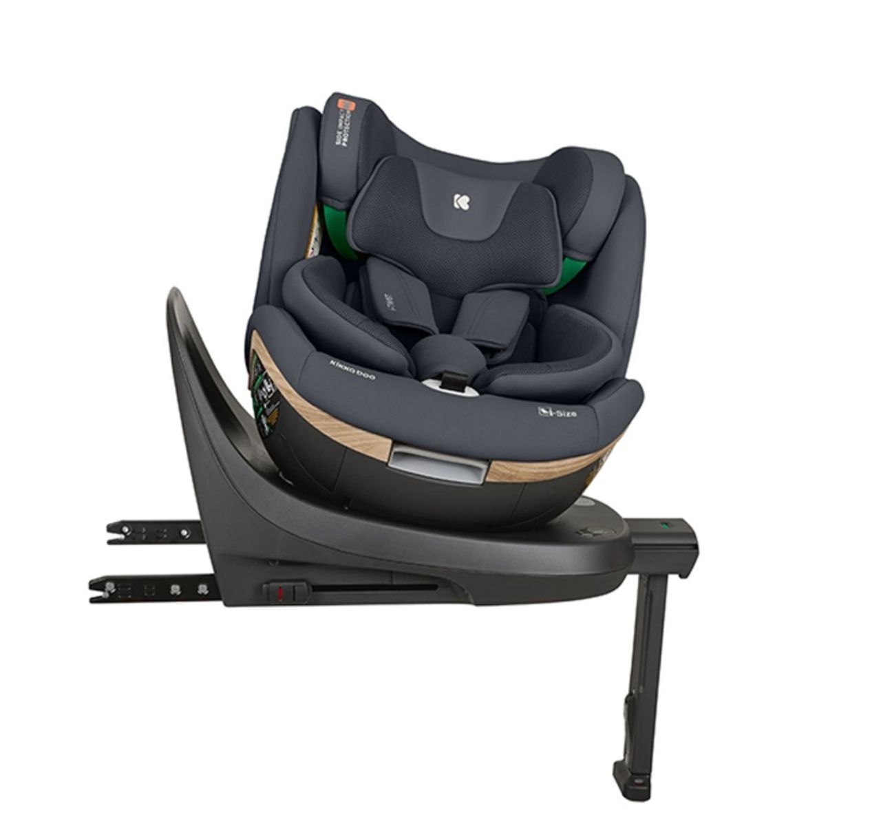 Kikka Boo i-Twist Premium Isofix i-Size auto sedište 40-150cm Grey-rotacija za 360 stepeni