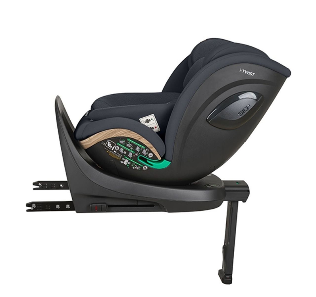 Kikka Boo i-Twist Premium Isofix i-Size auto sedište 40-150cm Grey-polozaj