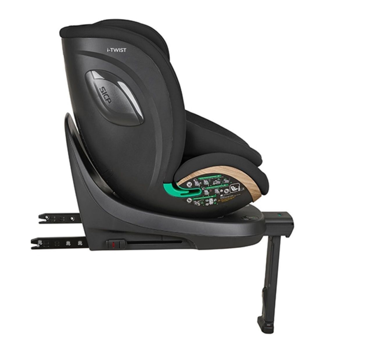   Kikka Boo i-Twist Premium Isofix i-Size auto sedište 40-150cm Black sa polozajima