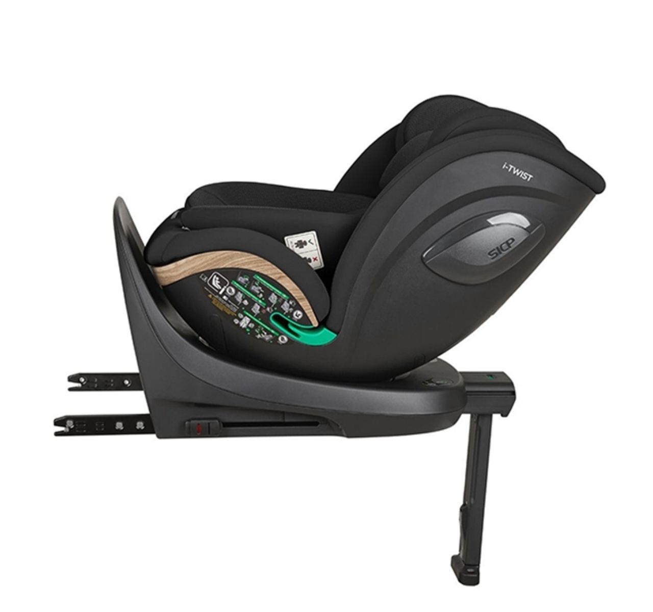   Kikka Boo i-Twist Premium Isofix i-Size auto sedište 40-150cm Black-polozaj do 13 kg