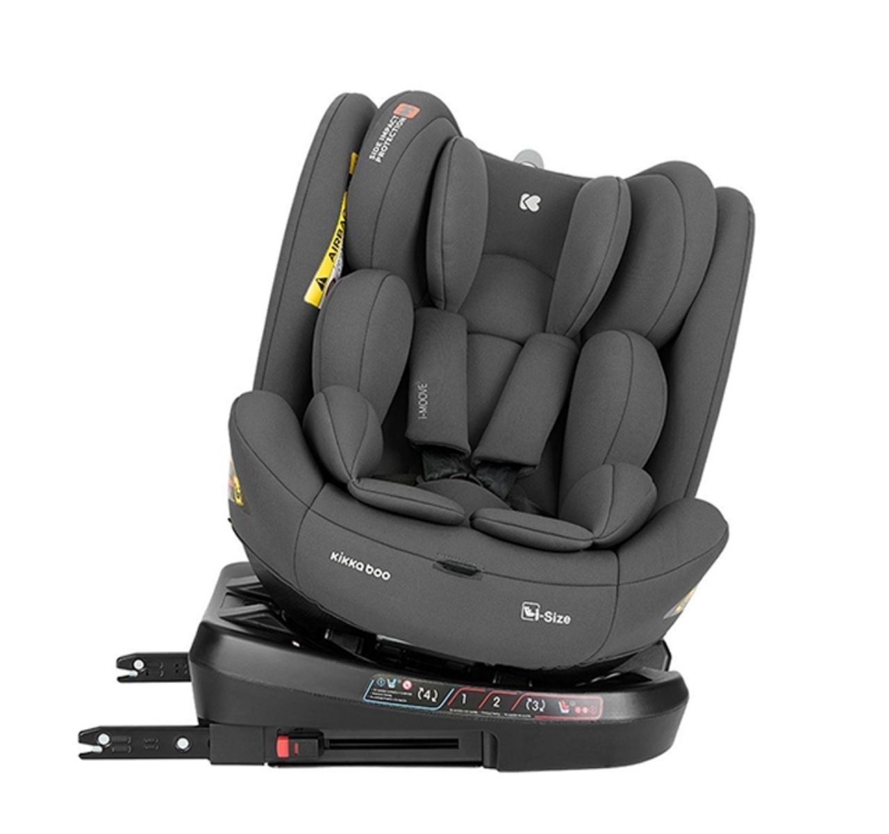   Kikka Boo i-Moove 2 Isofix i-Size auto sedište 40-150cm Dark grey sa rotacijom