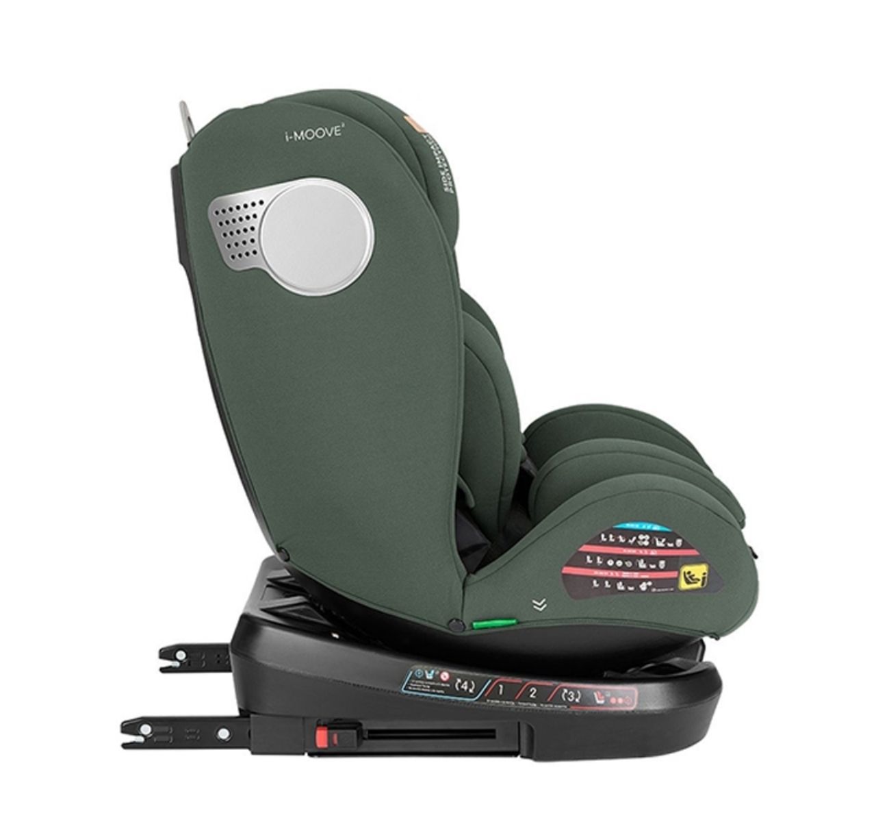   Kikka Boo i-Moove 2 Isofix i-Size auto sedište 40-150cm Army green sa bocnom zastitom