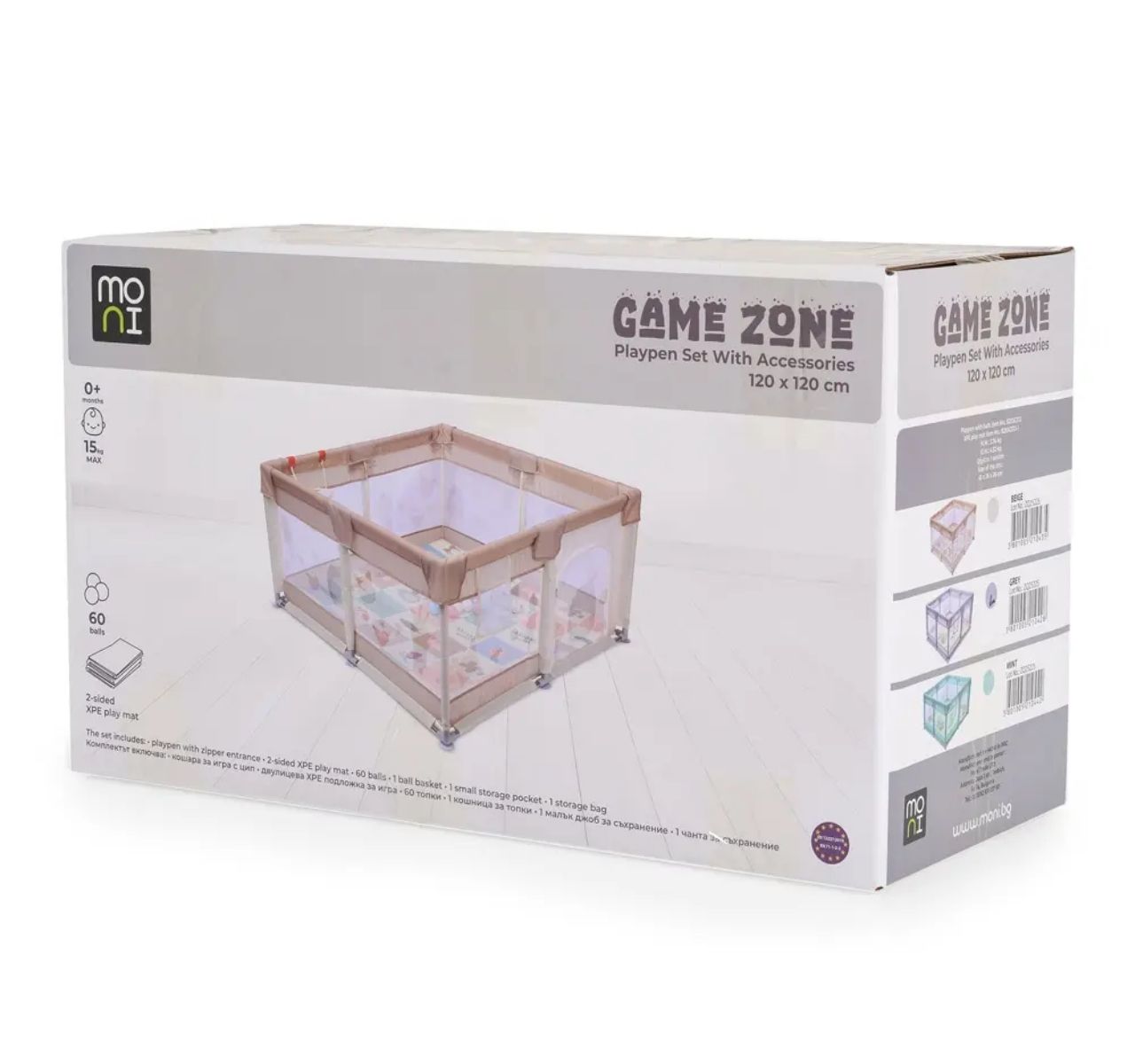   Moni GameZone ogradica za igru  120x120 Mint-original pakovanje
