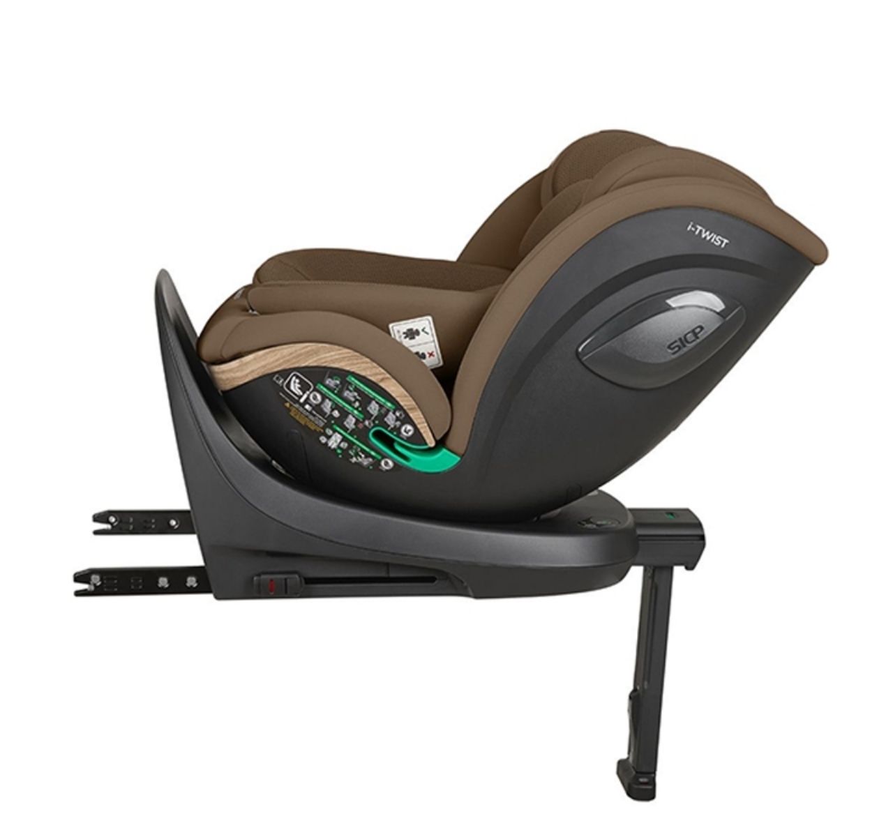 Kikka Boo i-Twist Premium Isofix i-Size auto sedište 40-150cm Coffee-rotacija za 360 stepeni
