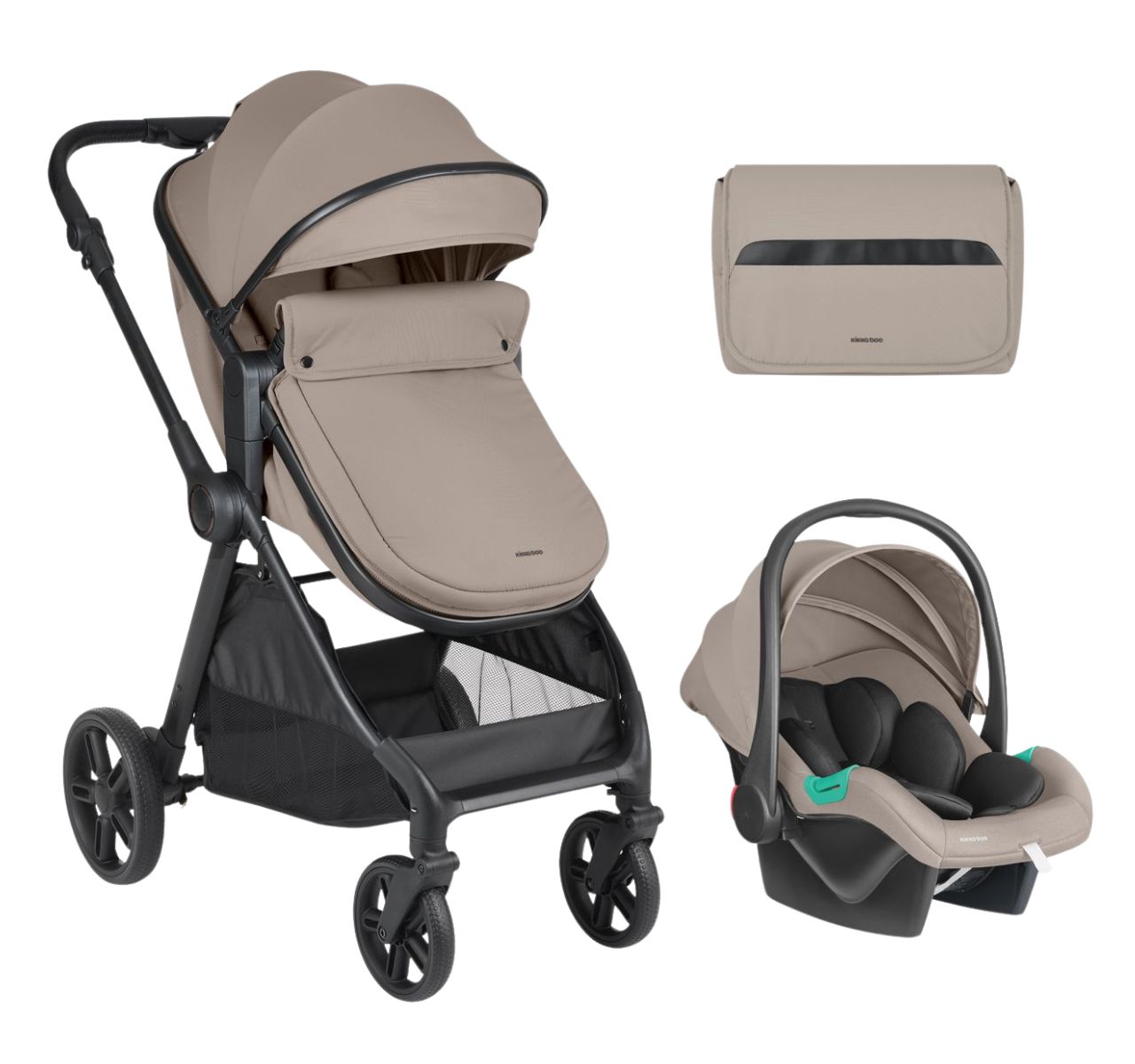 Kikka Boo Jean 2u1 kolica za bebe sa i-Size auto sedištem Beige