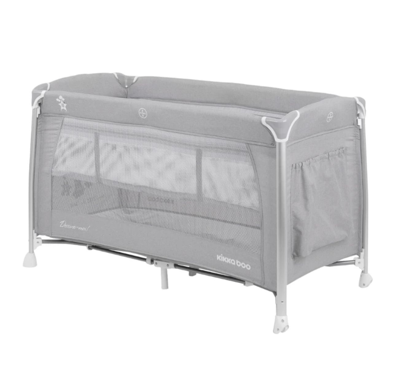 Kikka Boo Dessine Moi prenosivi krevetac za bebe 2 nivoa Grey-Happy kids