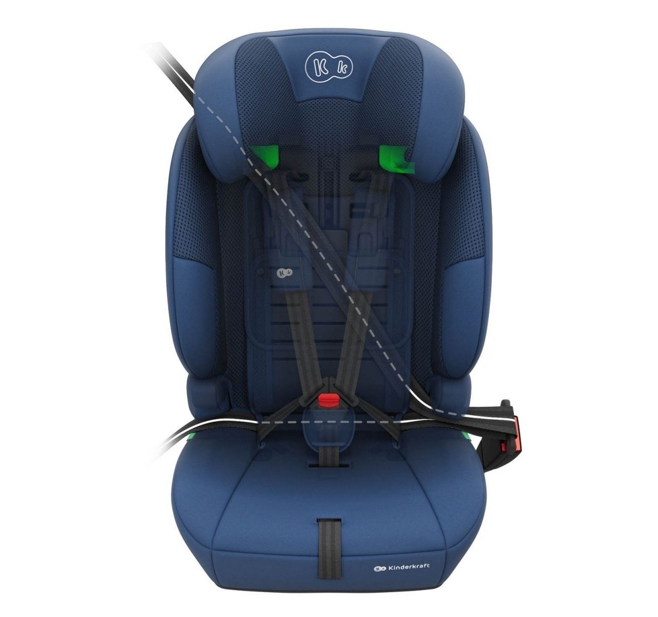 Kinderkraft Comfort Up 2 Plus I-Size auto sedište Navy-podesavanje naslona za glavu