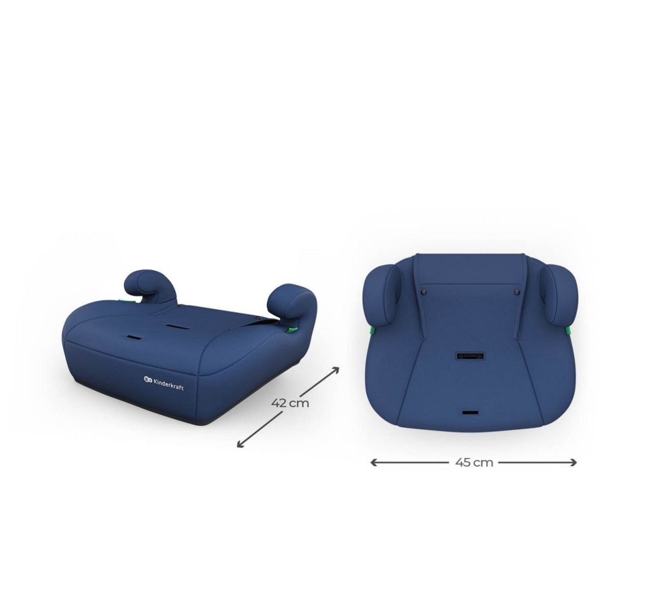 Kinderkraft Comfort Up 2 Plus I-Size auto sedište Navy-dimenzije bustera