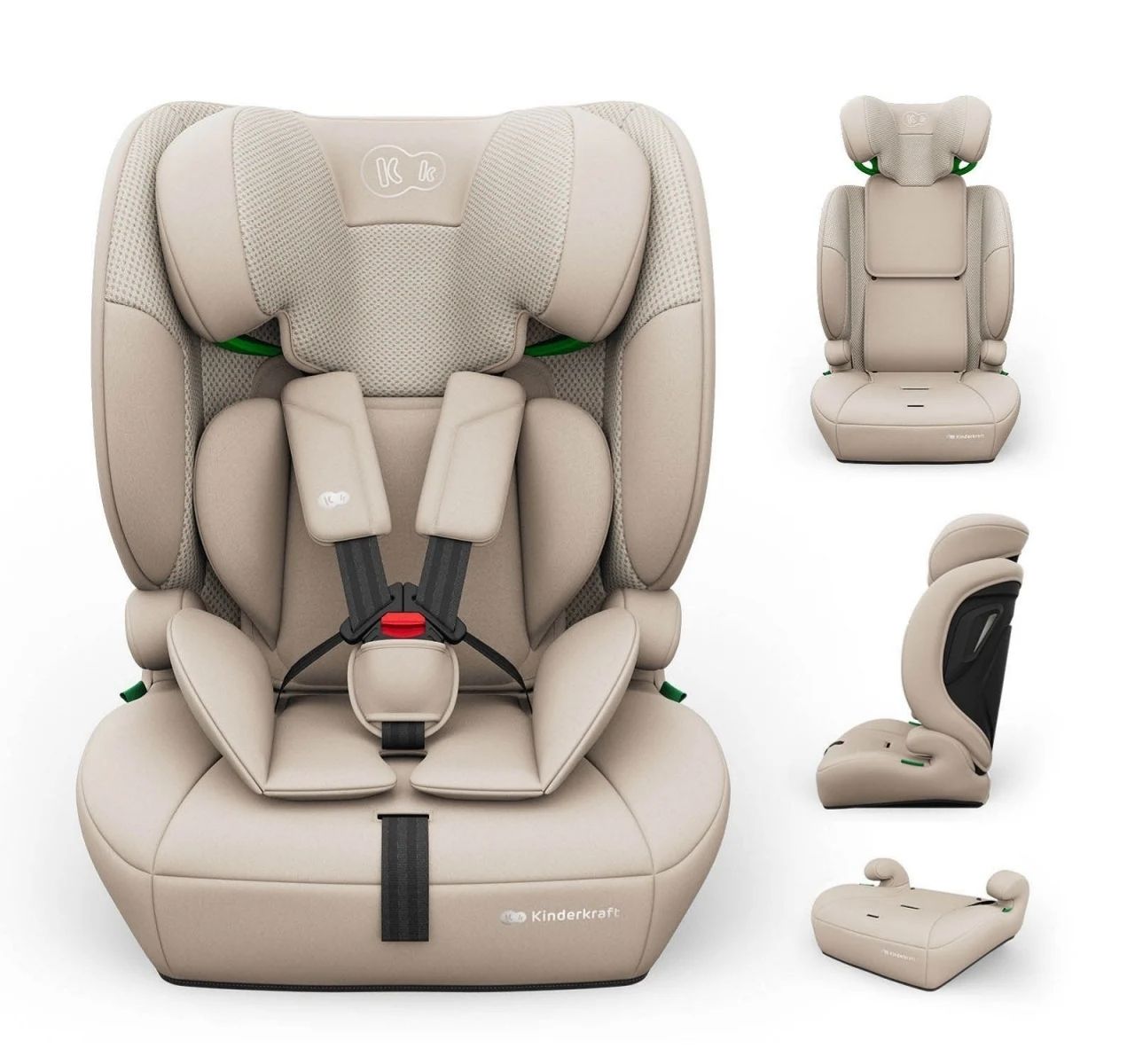 Kinderkraft Comfort Up 2 Plus I-Size auto sediste Beige-Happy kids