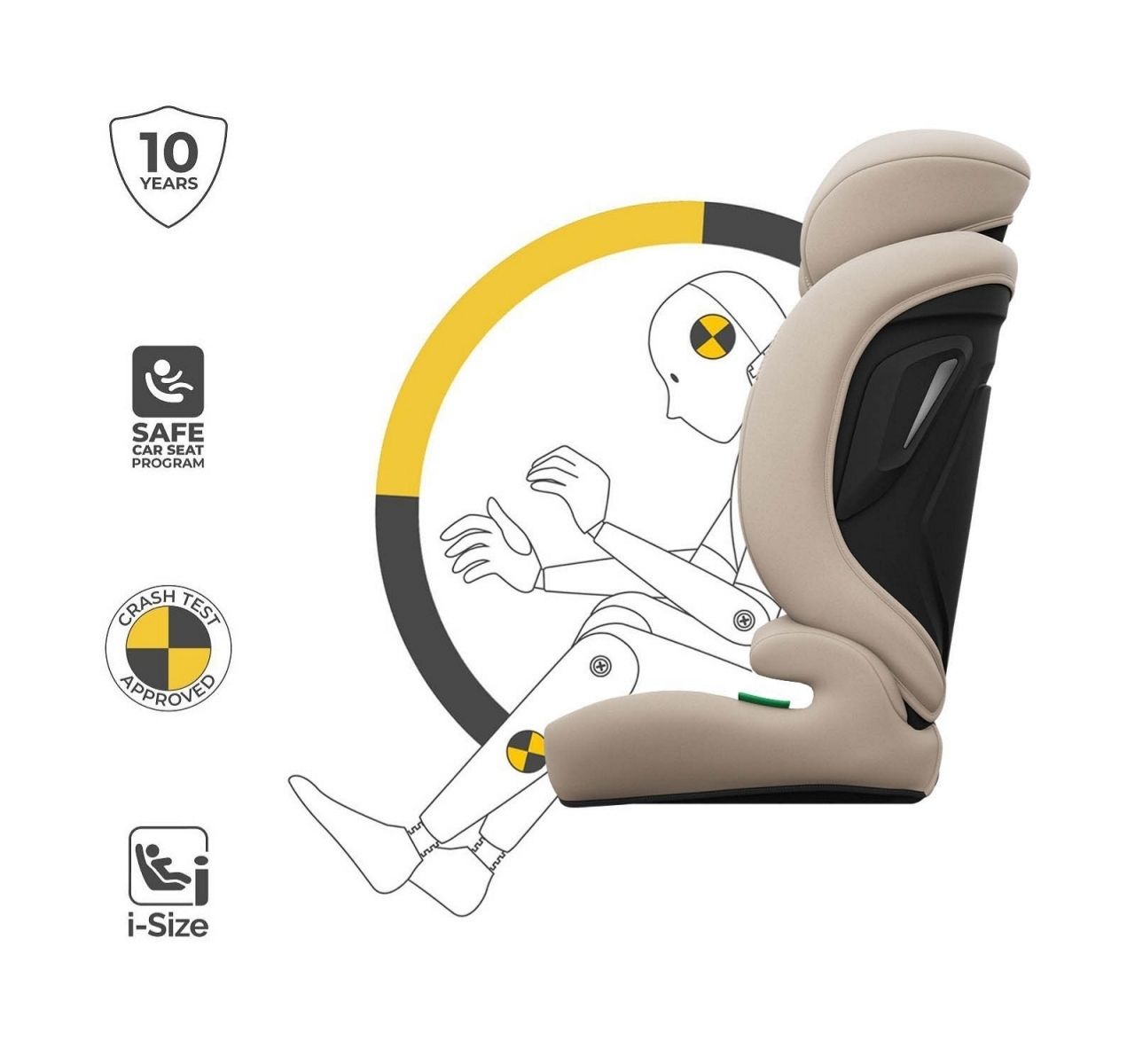 Kinderkraft Comfort Up 2 Plus I-Size auto sediste Beige