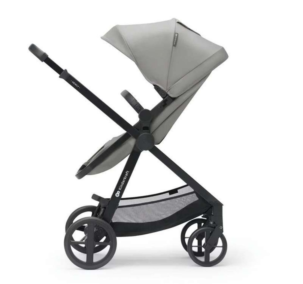 Kinderkraft Newly 3u1 kolica za bebe Grey-rotacija sportskog sedista