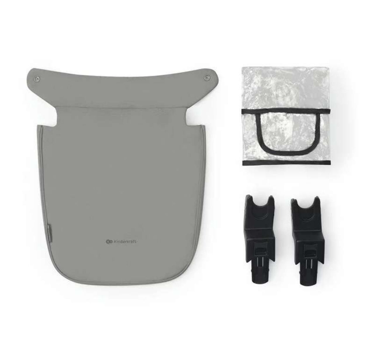 Kinderkraft Newly 3u1 kolica za bebe Grey-zimska navlaka i adapteri
